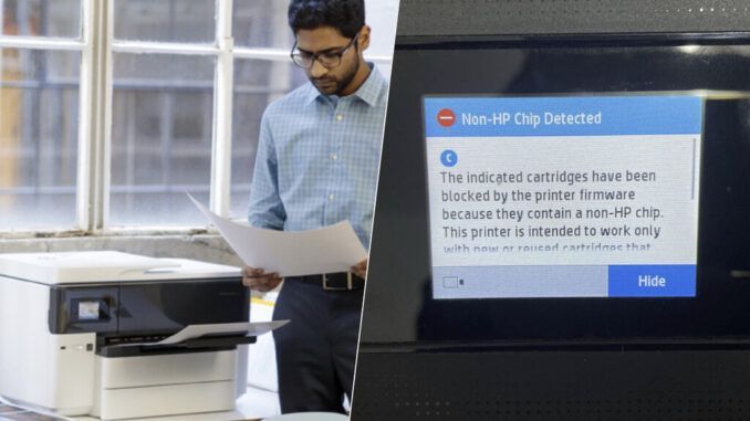 El drama de HP y sus impresoras: su última actualización las bloquea si no se utilizan cartuchos oficiales