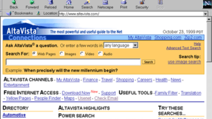 Qué fue de AltaVista, el emblemático buscador de los años 90 que dejó pasar la oportunidad de convertirse en Google