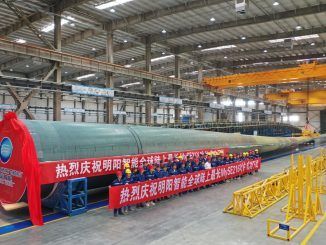 China se abona a la eólica XXXL: acaba de fabricar la pala de turbina terrestre más grande del mundo