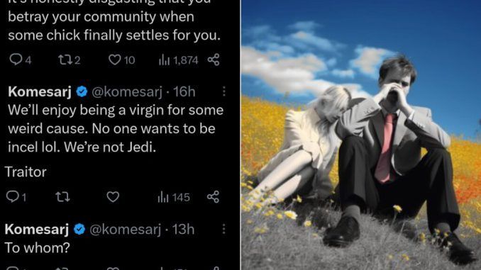 Hay una guerra civil dentro de la comunidad incel. El motivo: uno de sus líderes ha tenido sexo