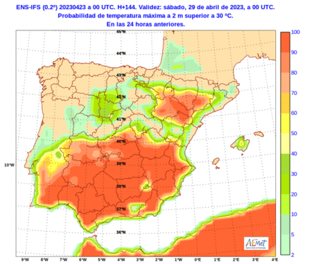 Llega una calor histórico a la peninsula