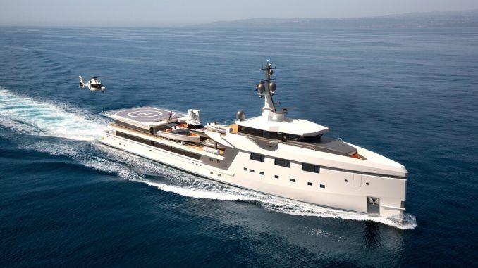 El nuevo superyate de Jeff Bezos navegará escoltado por este “yatito” de 75 millones de dólares (con helipuerto incluido)