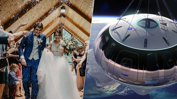 Era cuestión de tiempo que alguien quisiera casarse en el espacio. Ya hay una empresa que lo ofrece