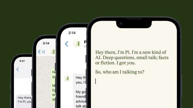 Pi es un chatbot que no escribe código ni te hace los deberes. Está pensado para una sola cosa: conversar