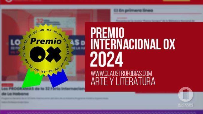 Otorgan a Claustrofobias, Premio OX 2024 a mejor sitio web por cuarto año consecutivo